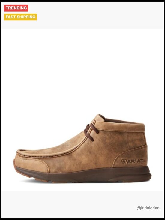 Leather Lace-Up Casual Boots with Water Resistant Duratread Sole main image 7